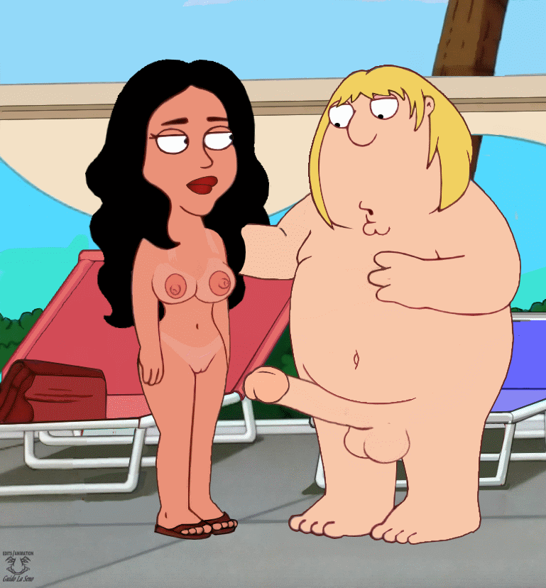 bouncing breasts chris_griffin family_guy funny gif guido_l isabella outsid...