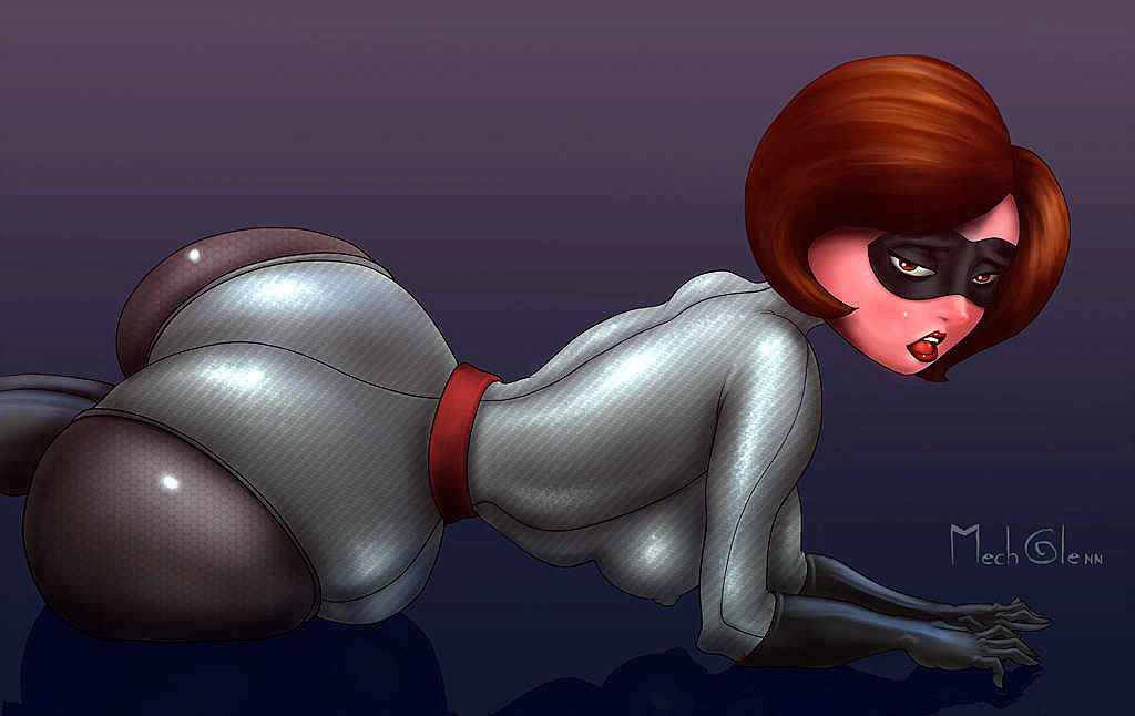ass bodysuit breasts helen_parr mask nipples the_incredibles thighs.