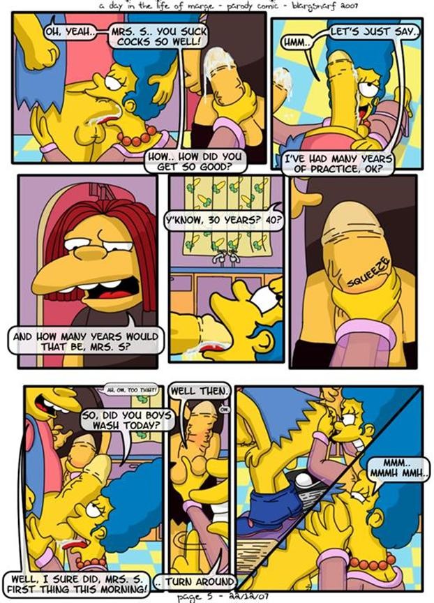 Xbooru Blargsnarf Blargsnarf Artist Comic Dolph Starbeam Marge Simpson Nelson Muntz The