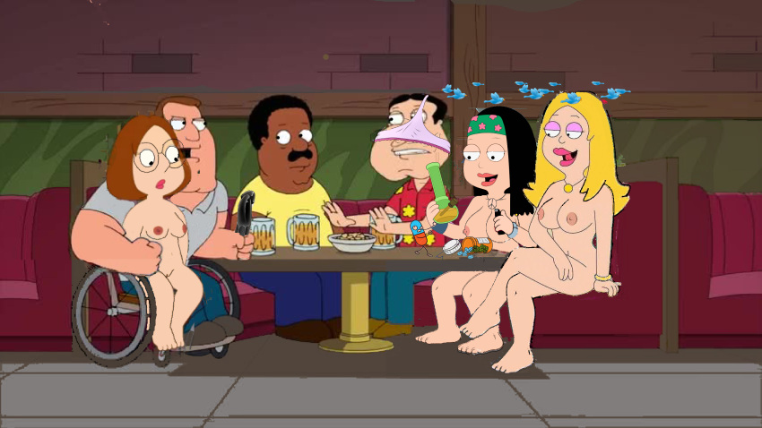 american_dad bong cleveland_brown dildo drugs family_guy francine_smith gle...