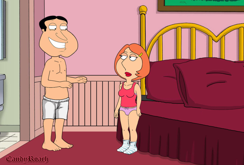 breasts cameltoe candy_roach crop_top family_guy glenn_quagmire lindsey(fam...