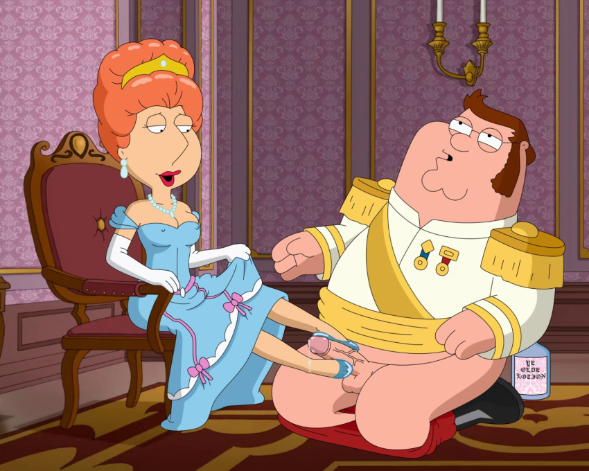 cum dress erect_nipples erection family_guy footjob frost969 lois_griffin o...