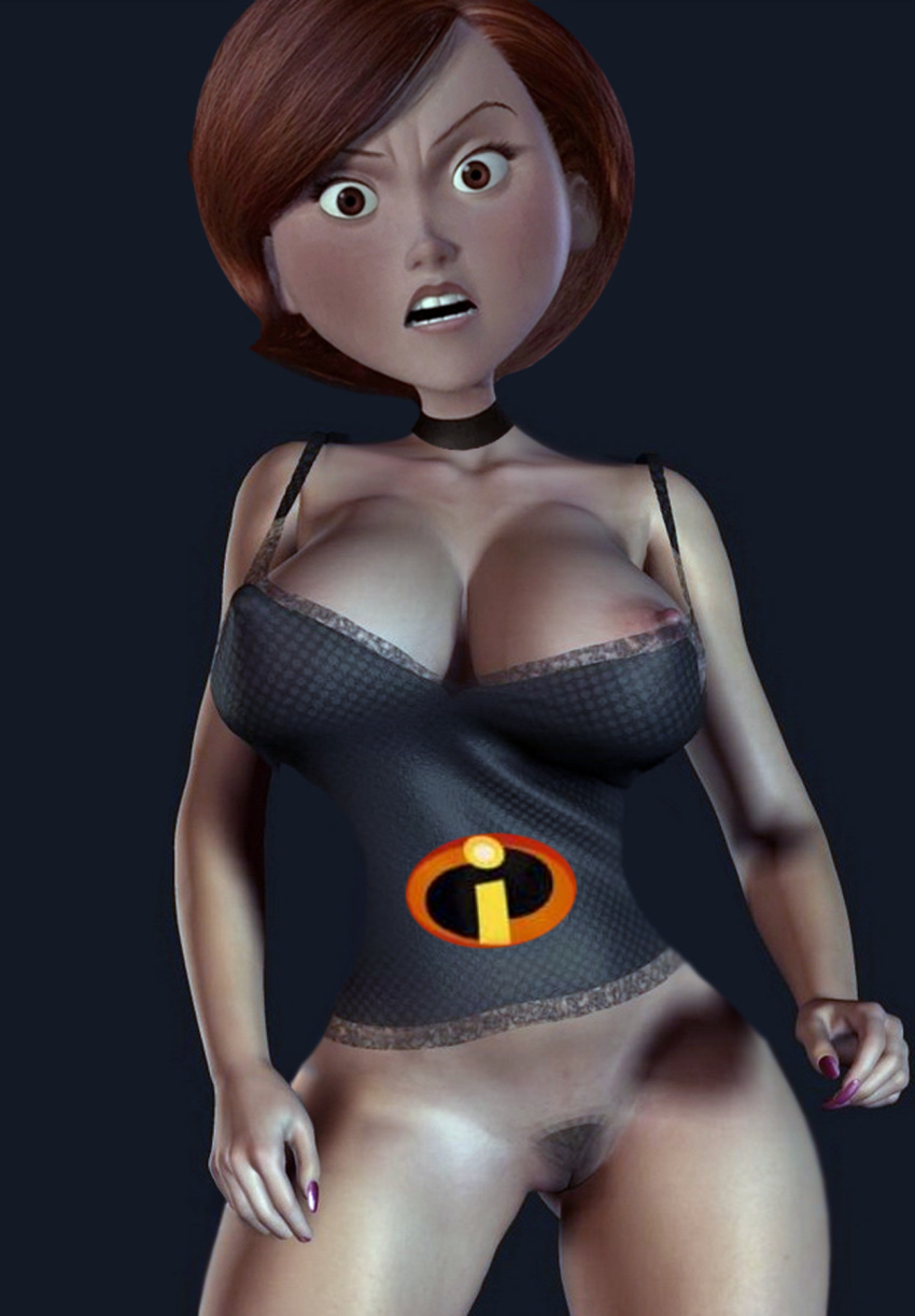 disney helen_parr pussy_hair shirt the_incredibles.