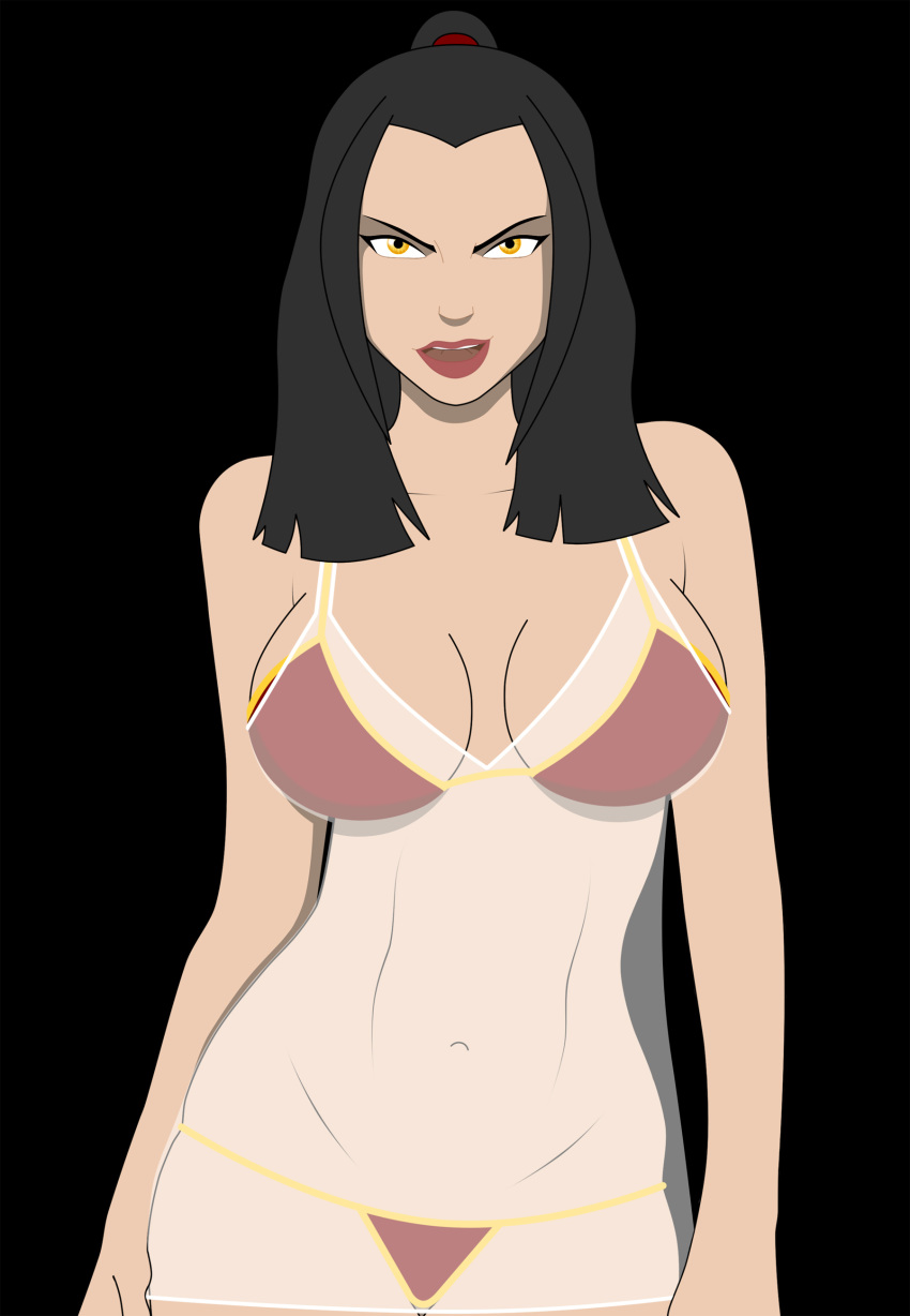 avatar_the_last_airbender azula big_breasts bikini breasts lipstick.