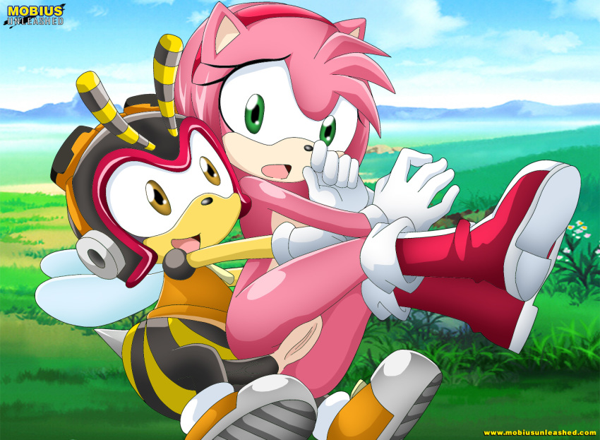 amy_rose anal anthro bbmbbf charmy_bee furry mobius_unleashed palcomix sega...