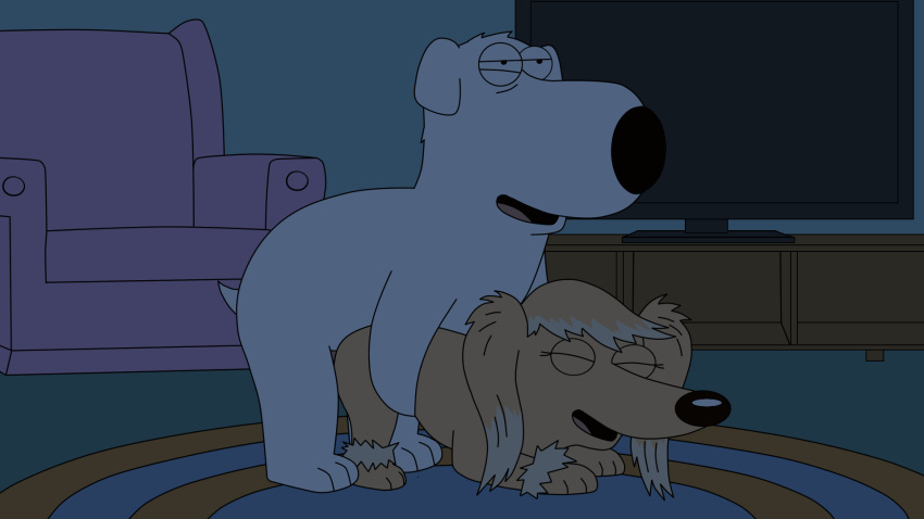 ambiguous_penetration brian_griffin camera closed_eyes dog ellie(family_guy...