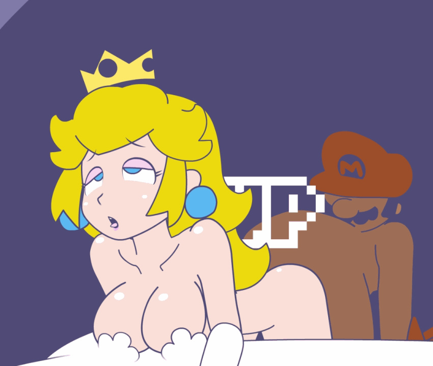 animated_gif bouncing_breasts breasts crown gameplay_mechanics gif hat high...