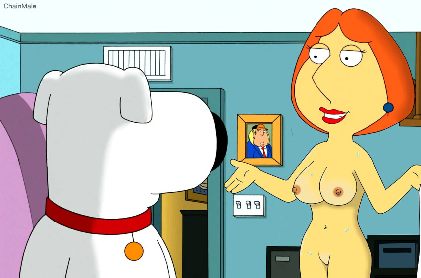 brian_griffin chainmale family_guy lois_griffin tagme.