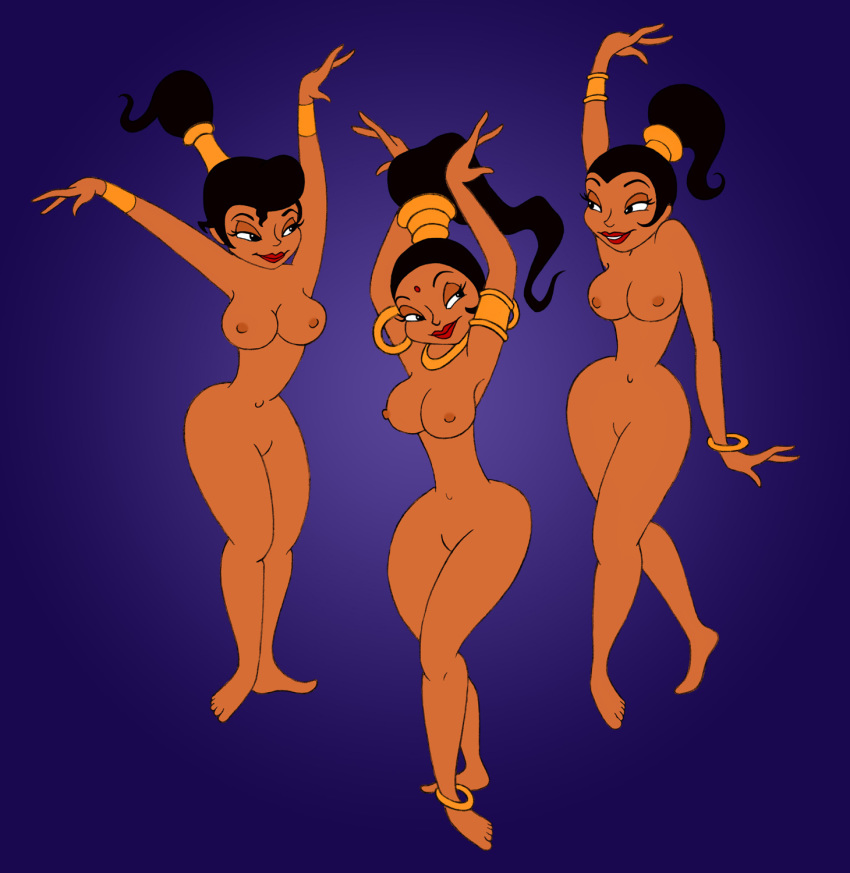 aladdin(series) breasts disney genie's_belly_dancers nipples nude.