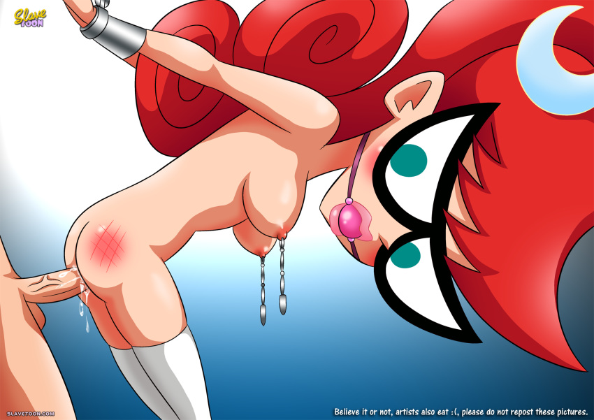 ...bondage breasts female from_behind glasses johnny_test long_hair long_re...