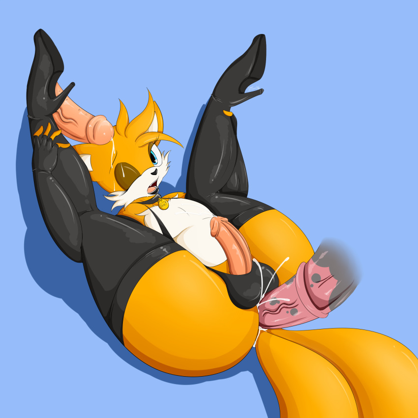 ...erection fox girly group high_res humanoid_penis male male/male mammal m...