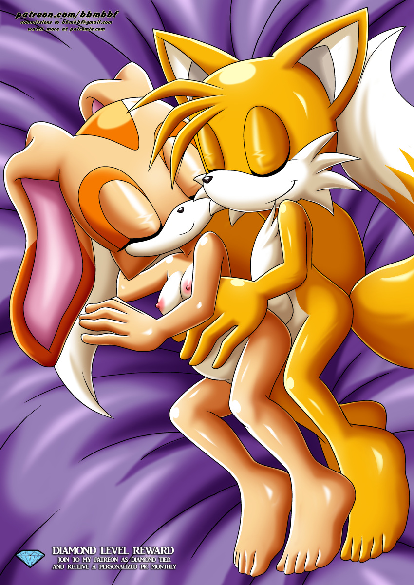 bbmbbf cream_the_rabbit cuddling impregnation lovers miles"tails"...