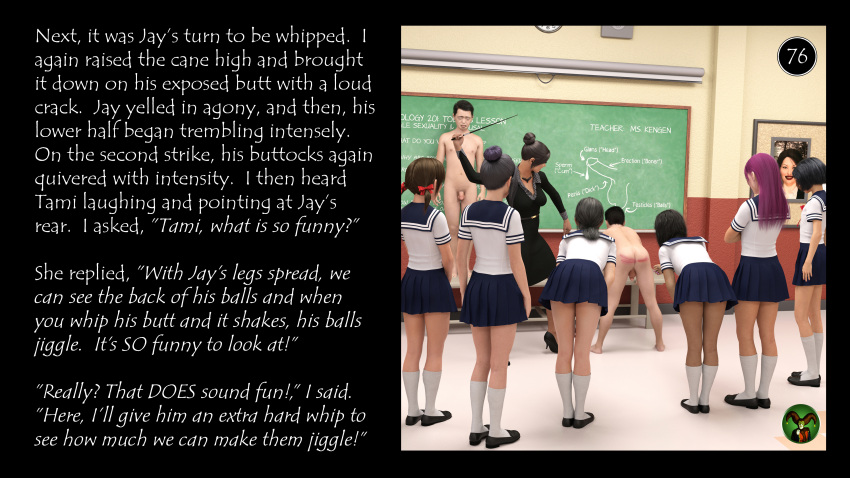 cfnm classroom clothed_female_nude_male femdom humiliation school_uniform s...