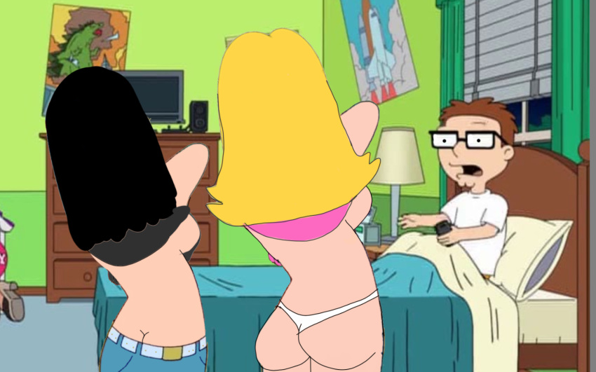 american_dad behind brother_and_sister flashing francine_smith hayley_smith mom_son s...