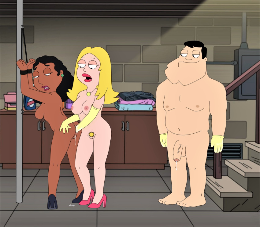 american_dad anal_fisting bondage breasts fisting francine_smith gloves lin...