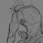 backview clawed_fingers echo grey_background jd leaking_precum masturbation muscular_male no_shirt non-human self_pleasure shorts sketch two_penises rating:explicit score:0 user:carfuker101