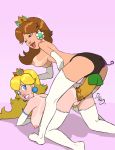 2013 anal anal_penetration areola bent_over big_breasts blonde_hair blue_eyes breasts brown_hair butt crown dildo doggystyle ear_piercing erect_nipples female from_behind hair human lesbian long_hair looking_back mario_bros nintendo nipples nude open_mouth penetration piercing princess princess_daisy princess_peach pubic_hair pussy royalty sex sex_toy smile strap-on super_mario_bros. tan_line thedirtymonkey vaginal vaginal_penetration video_games rating:Explicit score:27 user:SimsPictures