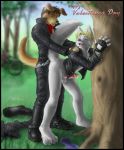   anal anal_penetration bent_over cum doggy_position from_behind yaoi grab hump male open_mouth outside penetration penis pleasure precum raised_tail scratch sex standing tail tree zen zen_(artist)   rating:explicit score:3 user:don