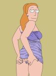  anal butt_plug dress ginger pussy red_hair rick_and_morty spread_anus spreading summer_smith upskirt wrd  rating:explicit score:6 user:06robbinsw