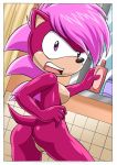 bathroom bbmbbf breasts female from_behind hedgehog mobian mobius_unleashed nude palcomix pussy sega sex sideboob sonia_the_hedgehog sonic_(series) sonic_the_hedgehog_(series) sonic_underground tail rating:Explicit score:41 user:zipp