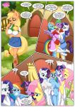 an_apple's_core_is_always_hardcore applejack equestria_untamed fluttershy palcomix rainbow_dash rarity spike_(mlp) twilight_sparkle_(mlp) rating:Questionable score:2 user:losttapes219