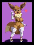  brown_fur cutie eevee fox puffy_tail suirano  rating:questionable score:3 user:xthunderx