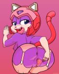  anthro anus ass big_ass blue_eyes breasts cat color feline female horny legoman lm_(legoman) looking_at_viewer looking_back nipples open_mouth polly_esther presenting presenting_hindquarters pussy samurai_pizza_cats sideboob smeck spread_pussy spreading tongue tongue_out  rating:explicit score:11 user:moonreker