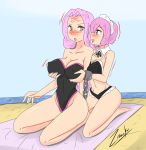 beach breast_grab fairy_tail fate/stay_night fate_(series) female/female female_only groping medusa medusa_(fate) rider swimsuit virgo_(fairy_tail) zronku rating:Explicit score:3 user:Lockdown
