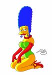 marge_simpson tagme the_simpsons white_background yellow_skin rating:Explicit score:11 user:theclit