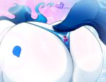 ass big_ass blue_hair blue_tail equid equine female feral jade-sapphire panties presenting_ass tattoo walter_sache white_body rating:questionable score:1 user:blacklakecity