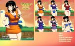  1girl big_breasts big_breasts black_eyes black_hair bluegraves breasts chichi cosplay curvy dragon_ball dragon_ball_z dress_up hips legs looking_at_viewer sash sexy short_skirt son_goku thick_thighs thighs wide_hips  rating:explicit score:5 user:agagto67