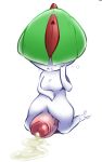 blushing cheezyweapon cum huge_penis pokemon ralts white_background rating:questionable score:1 user:rule35
