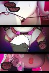1girl 1girl 2018 anthro areola areola_slip ass breasts choker clothing comic disney doxy english_text fur furry genitals gradient_background grey_body grey_fur high_res jewelry judy_hopps lagomorph leporid mammal navel necklace nipples open_mouth pink_nose pussy pussy_floss rabbit simple_background sound_effects text translucent translucent_clothing zootopia rating:Explicit score:0 user:Furry_Love