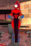 1girl aleta_(hth) anthro avian crowchild female female_only full_body hands_on_hips high_tail_hall hips hth_studios solo_female standing wide_hips rating:questionable score:9 user:xthunderx10