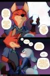 1girl 2019 2:3 anthro black_nose blush canid canine clothed clothing comic disney doxy duo english_text fox furry high_res judy_hopps lagomorph leporid male mammal nick_wilde pink_nose police_uniform prismblush rabbit short_stack text uniform zootopia rating:Explicit score:0 user:Furry_Love