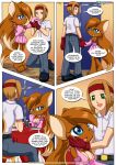1boy 1girl anthro aster_(palcomix) bbmbbf big_breasts blue_eyes breasts brown_body brown_fur claire_(palcomix) comic digital_media_(artwork) duo fur green_eyes high_res human lovers_(palcomix) male mammal palcomix rating:Questionable score:0 user:olscli16