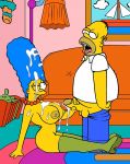 after_handjob ahegao cartoonvalley.com cum cum_in_hair cum_on_breasts cum_on_face cumshot handjob homer_simpson huge_breasts husband_and_wife marge_simpson milf the_simpsons yellow_skin rating:Explicit score:11 user:toonhunter