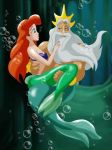 cartoonvalley.com disney eyebrows helg_(artist) king_triton princess_ariel tagme the_little_mermaid rating:Questionable score:5 user:mmay