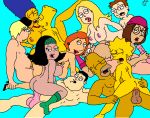 american_dad bart_simpson chris_griffin family_guy francine_smith hayley_smith homer_simpson incest lisa_simpson lois_griffin marge_simpson meg_griffin orgy peter_griffin stan_smith steve_smith the_simpsons yellow_skin rating:Questionable score:30 user:HOT4MEG