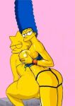 blue_hair incest lisa_simpson marge_simpson mother_and_daughter tagme the_simpsons yellow_skin rating:Explicit score:9 user:toonhunter
