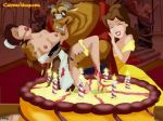2005 beauty_and_the_beast birthday_cake bondage cartoonvalley.com disney fifi_(beauty_and_the_beast) helg_(artist) maid princess_belle the_beast watermark web_address web_address_without_path rating:Explicit score:6 user:mmay