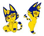  1girl 1girl 1girl animal_crossing ankha_(animal_crossing) ass ass breasts female_only furry hexanne nintendo nude pussy standing  rating:explicit score:0 user:losttapes219