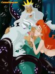 cartoonvalley.com disney helg_(artist) king_triton princess_ariel tentacle the_little_mermaid ursula watermark web_address web_address_without_path witch rating:Explicit score:2 user:mmay