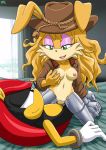 archie_comics bbmbbf bunnie_rabbot cowgirl cowgirl_position cum cyborg_(designation) furry gloves hat jacket mighty_the_armadillo mobius_unleashed palcomix pussy robot sega sex sonic_(series) sonic_team sonic_the_hedgehog_(series) rating:Explicit score:15 user:Colo