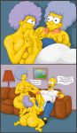 big_ass big_belly big_penis bynshy chubby homer_simpson patty_bouvier selma_bouvier the_simpsons rating:explicit score:2 user:bynshy