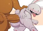 2boys anal anal_penetration anal_sex anus ass balls blush dog jerseydevil male male/male max max_(sam_and_max) nude open_mouth penis rabbit sam sam_(sam_and_max) sam_and_max sex tongue tongue_out yaoi rating:explicit score:0 user:nevla