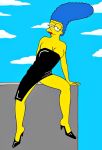 marge_simpson tagme the_simpsons yellow_skin rating:Questionable score:1 user:toonhunter