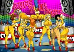 7girls beer marge_simpson stripper_pole the_simpsons yellow_skin rating:Explicit score:26 user:toonhunter