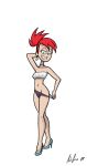 1girl al305sr aulio_giron bikini female_only foster's_home_for_imaginary_friends frankie_foster high_heels red_hair solo_female swimsuit rating:questionable score:15 user:xjack