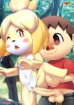 1boy 1girl animal_crossing animal_crossing_new_leaf bbmbbf breasts canid canine canine_humanoid doubutsu_no_mori fur34 fur34* furry hair_tie hetero isabelle_(animal_crossing) jingle_bell male mammal nintendo palcomix ponytail secretary sex shih_tzu shizue_(doubutsu_no_mori) thick_ass thick_legs thick_thighs villager_(animal_crossing) yellow_fur rating:Explicit score:3 user:Heatwave-the-cat
